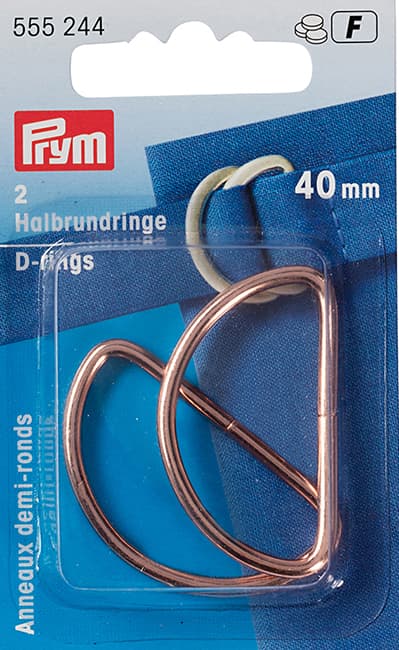 Полукольца 40мм 2шт розовое золото undefined