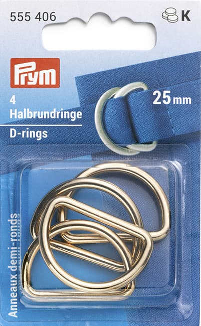 Полукольца 25мм 4шт светлое золото undefined