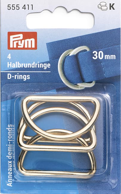 Полукольца 30мм 4шт светлое золото undefined