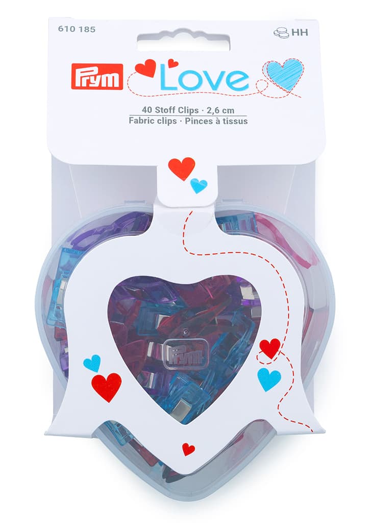 Прищепки малые Prym Love для работы с тканями, 2,6 см, 40 шт