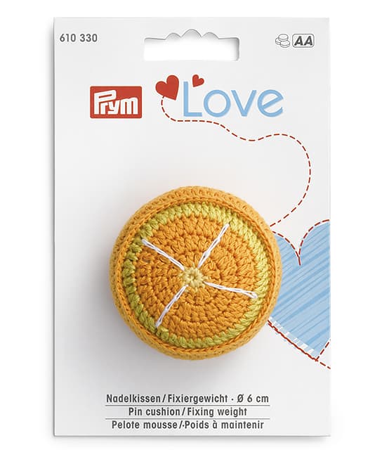Игольница/Фиксирующая гиря Prym Love "Апельсин" undefined