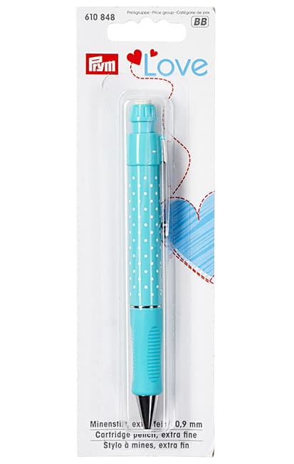 Механический карандаш Prym Love, бирюзовый, с белыми грифелями 0.9мм undefined