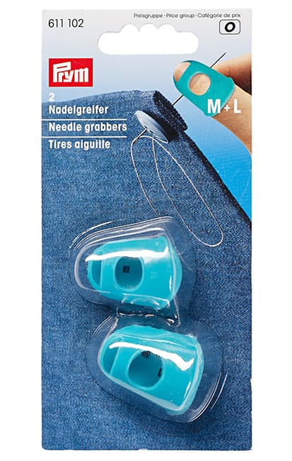 Силиконовый наперсток для продевания иглы сквозь прочные материалы, 2 шт бирюзовый undefined