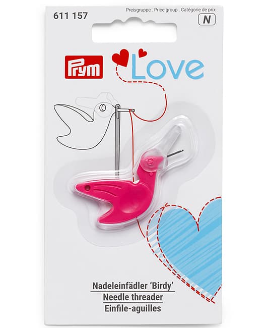 Нитевдеватель Prym Love "Birdy" в виде птички, розовый undefined