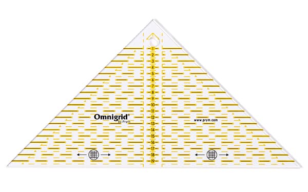 Линейка для пэчворка, треугольник 1/4 квадрата undefined