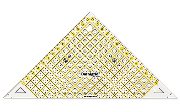 Линейка для пэчворка, треугольник 1/2 квадрата undefined