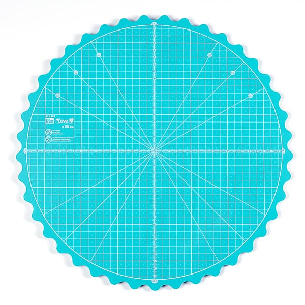 Поворотный раскройный коврик Prym Love, бирюзовый 35см undefined