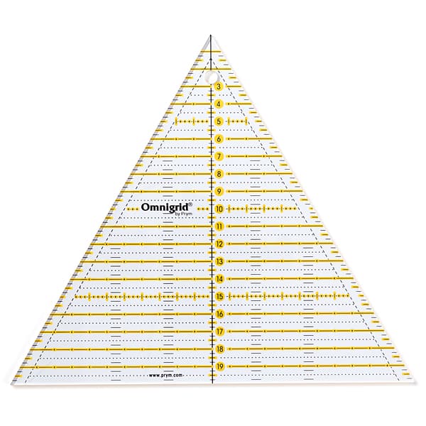 Линейка для пэчворка, треугольник 60° 20см undefined