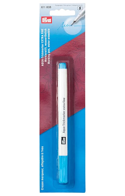 Маркер водорастворимый тонкий (аква-трик-маркер) для ткани, голубой undefined