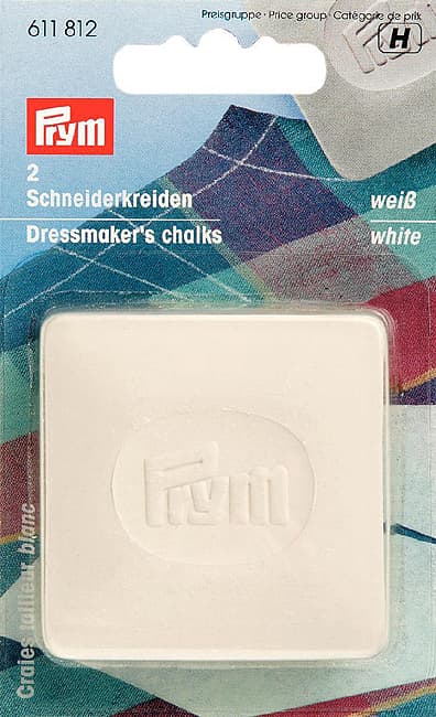 Мел портновский белый 50х50мм 2шт undefined