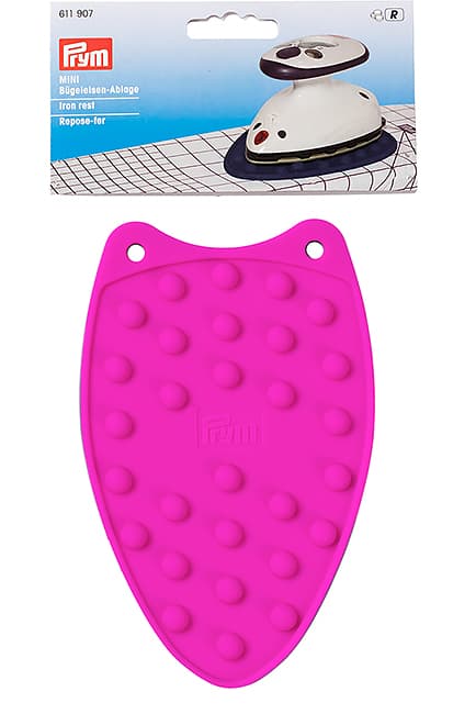 Коврик-подставка для мини-утюга силиконовая, малиновая undefined