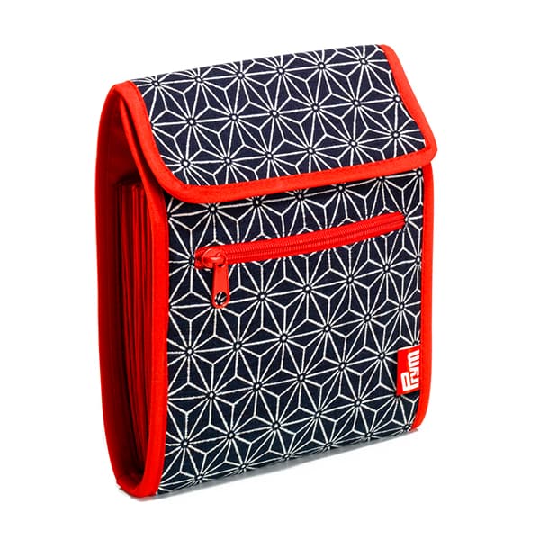 Папка-органайзер для круговых спиц (18,5х23), темно-синяя с узором из объемных звезд undefined