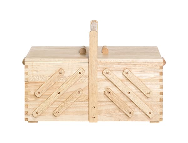 Шкатулка для рукоделия L (45х23х28), дерево светлое undefined