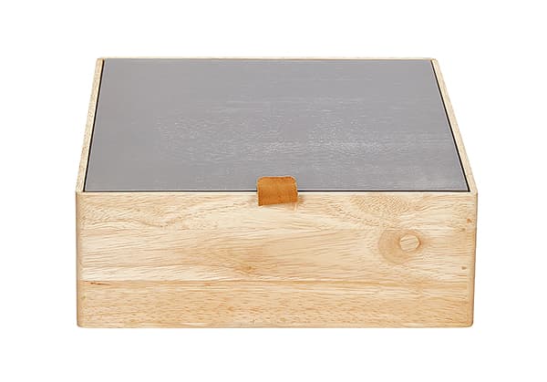 Коробка для аксессуаров M (25х25х9), дерево светлое/серо-бежевый undefined