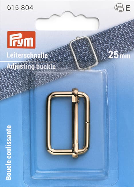 Застежка-пряжка регулировочная для сумок и рюкзаков 25мм светлое золото undefined