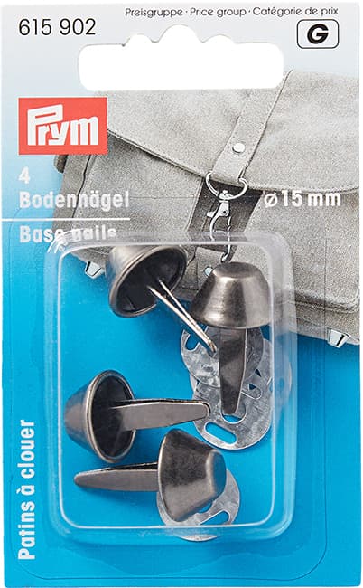 Ножки для дна сумки 15мм 4шт цвета состаренного серебра undefined