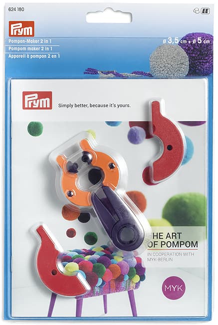 Приспособление для изготовления помпонов 2 в 1, 3,5см+5см undefined