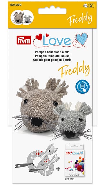Шаблон для помпона Prym Love, Мышонок Фреди undefined