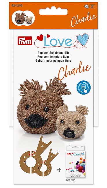 Шаблон для помпона Prym Love, Медведь Чарли undefined