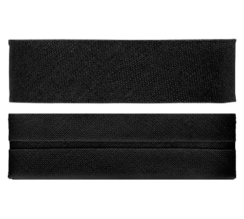 Косая бейка х/б  (30мм), черный undefined