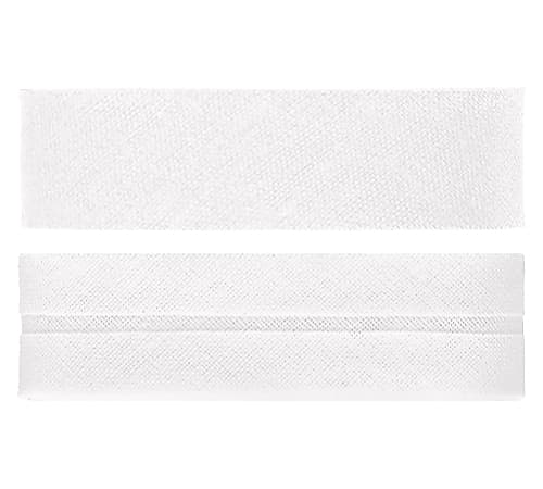 Косая бейка х/б  (30мм), белый undefined