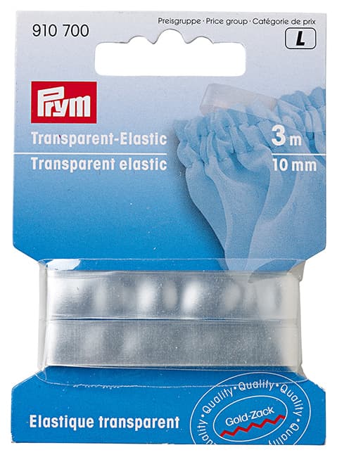 Эластичная лента 10мм, прозрачная, 3м undefined