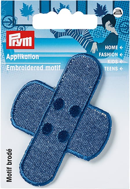 Аппликация Пластырь синий джинс undefined