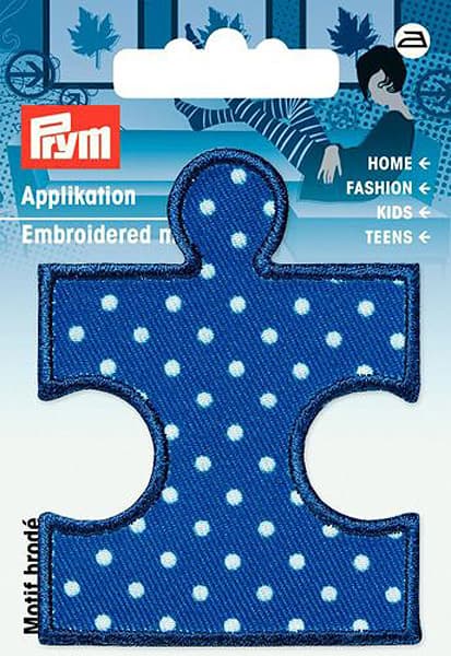 Аппликация Пазл синий/белый горох undefined