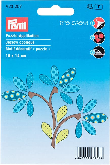 Аппликация Цветы разноцветные 19х14см undefined