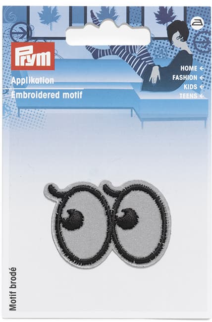 Аппликация Глаза светоотражающая 48х33мм undefined