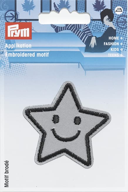 Аппликация Звезда светоотражающая 55х54мм undefined