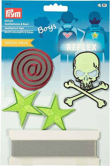 Аппликации и лента Boys, светящиеся и светоотражающие undefined