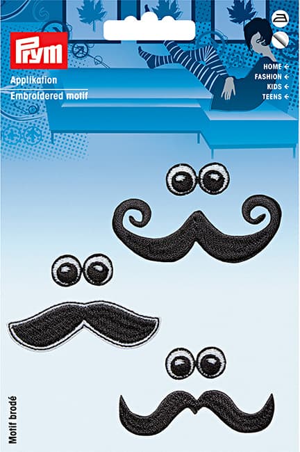 Аппликация "Глаза с усами" 60х32мм (3шт) undefined