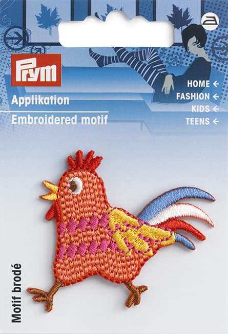 Аппликация Петушок оранжевый 45х57мм undefined