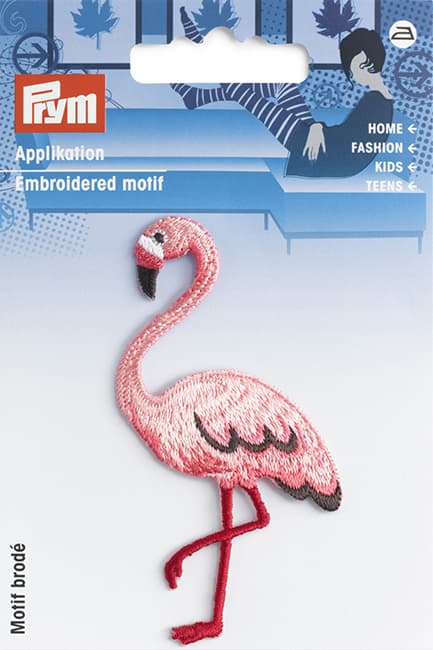 Аппликация Фламинго розовый 79х40мм undefined