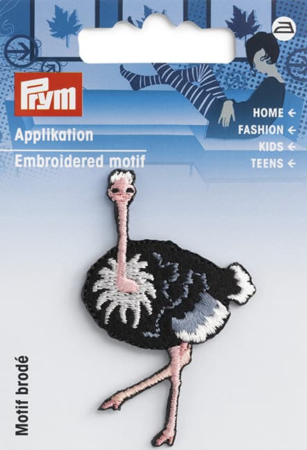 Аппликация Страус 58х36мм undefined