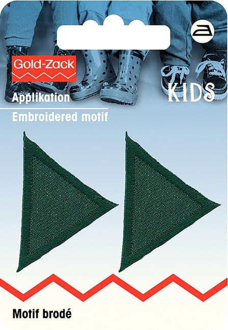 Аппликация Треугольник (2шт) зеленый undefined