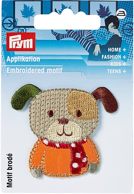 Аппликация Собачка коричневый/оранжевый undefined