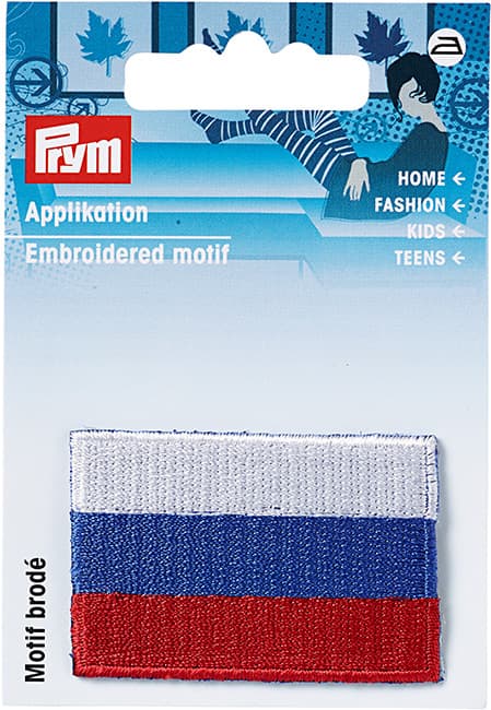 Аппликация Российский флаг белый/синий/красный undefined