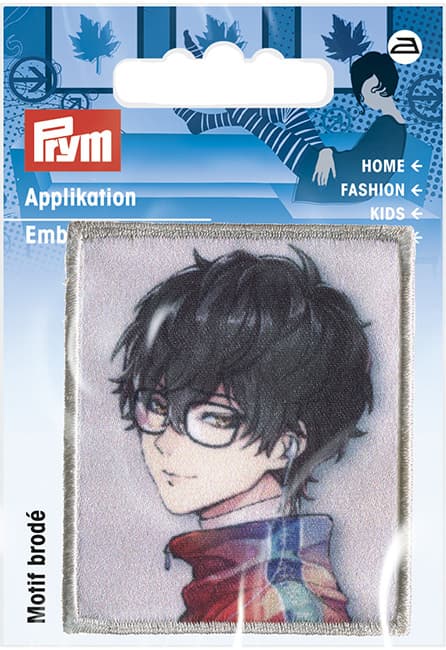 Аппликация Юноша в очках 50х60мм undefined