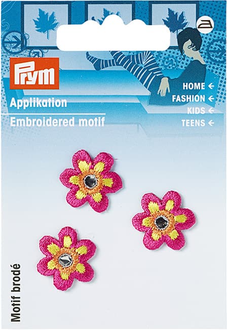 Аппликация Цветочек розовый (3шт) undefined