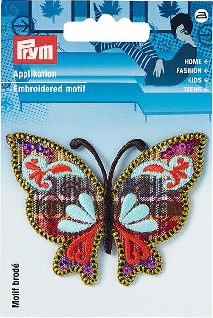 Аппликация Бабочка большая, лиловый/разноцветный undefined