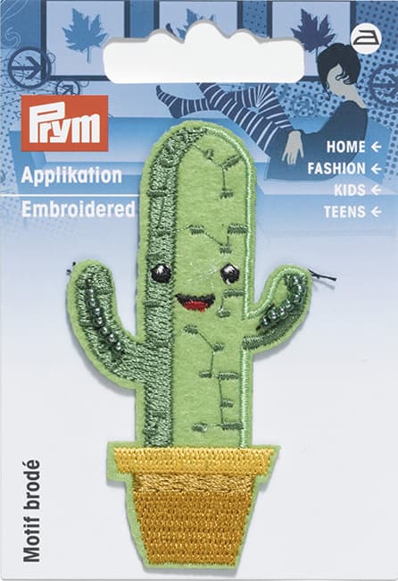 Аппликация Кактус с лицом 40х72мм undefined