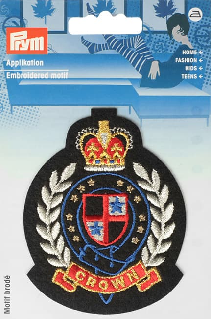 Аппликация Герб CROWN 70х90мм undefined