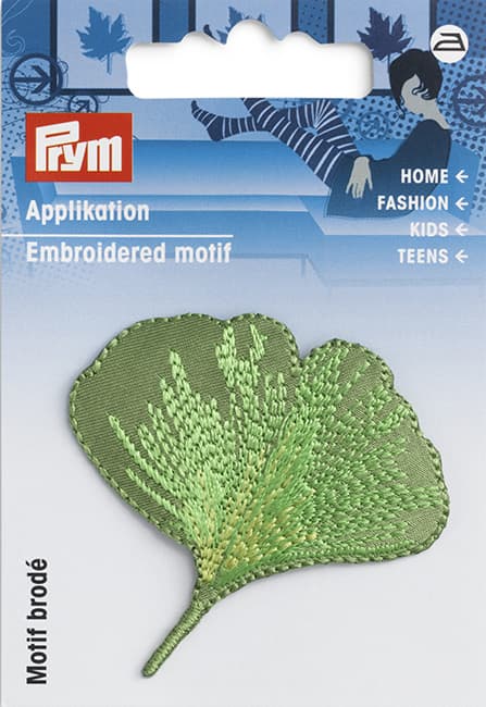 Аппликация Листок Гинкго Билоба 50х51мм undefined