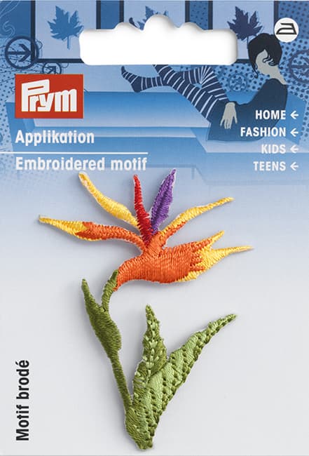 Аппликация Цветок Стрелиция 60х45мм undefined