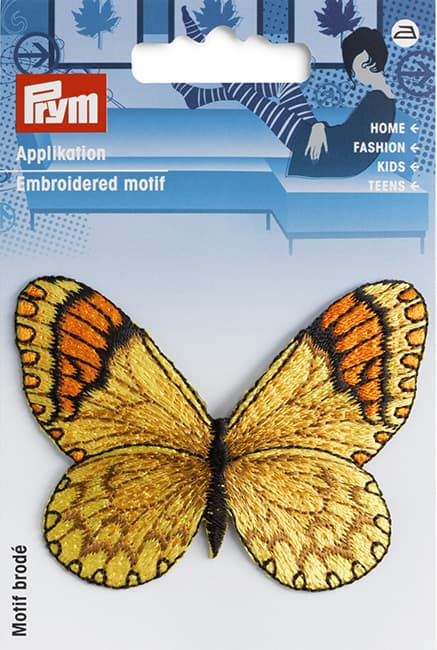 Аппликация Бабочка желтая 55х75мм undefined