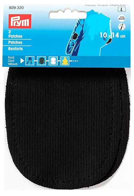 Термозаплатки вельветовые 10х14см (2 шт) черные undefined