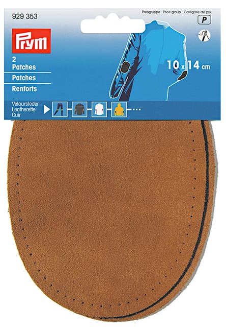 Заплатки замшевые пришивные 10х14см (2 шт) охра undefined