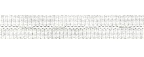 Резинка с прорезными петлями 18мм, белый undefined